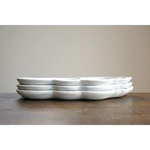 ｜隱隱選物｜【現貨】益子燒 吉澤窯/職人手作  益子燒 蓬鬆白色雲盤-細節圖8