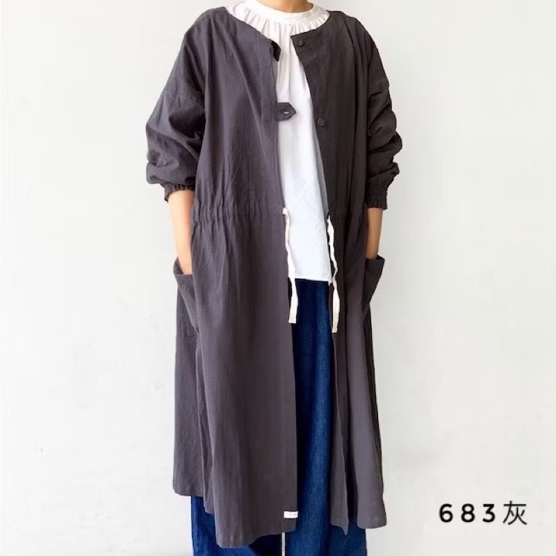 ｜隱隱選物｜【現貨】Fabori 長款 割烹着2way KAPPOGI 圍裙-規格圖9