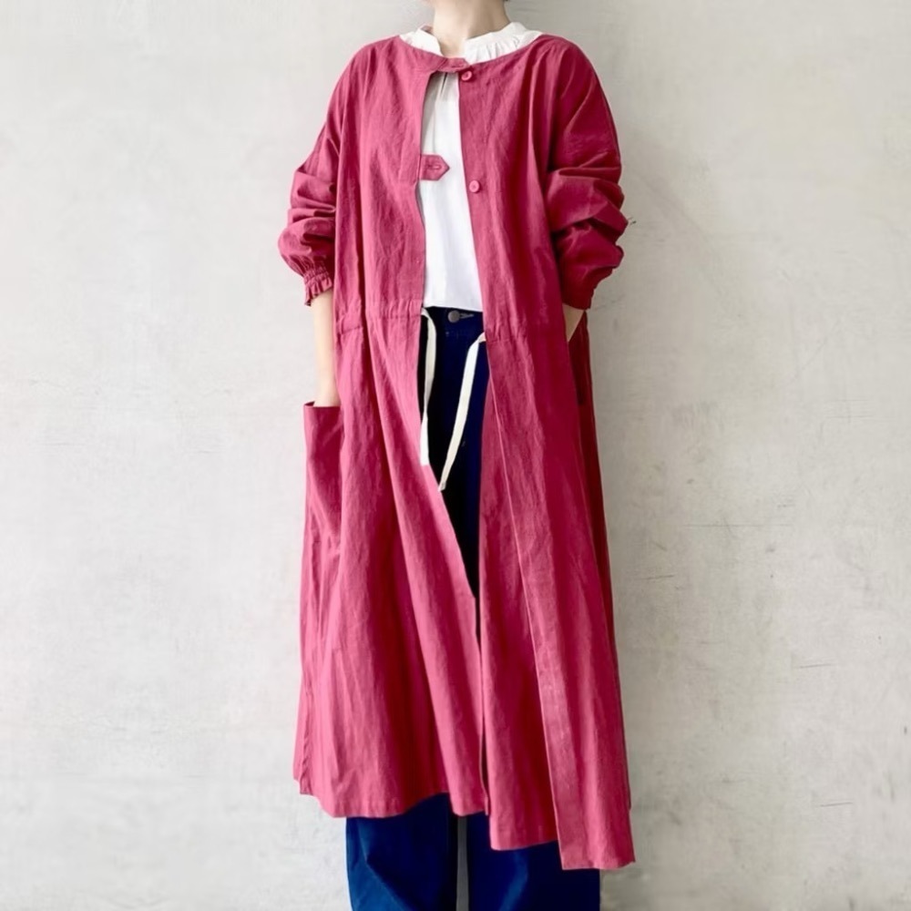 ｜隱隱選物｜【現貨】Fabori 長款 割烹着2way KAPPOGI 圍裙-規格圖9