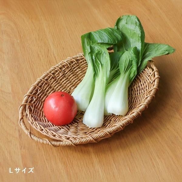 ｜隱隱選物｜【現貨】日雜 Zakka 仿藤橢圓形編織雙耳籃-細節圖3