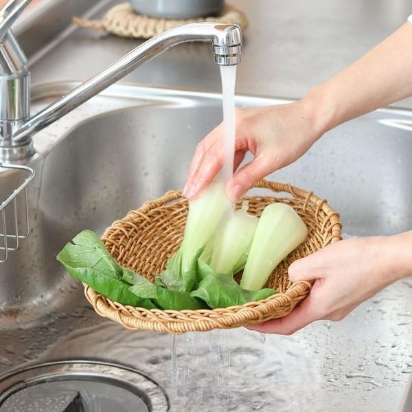 ｜隱隱選物｜【現貨】日雜 Zakka 仿藤橢圓形編織雙耳籃-細節圖4