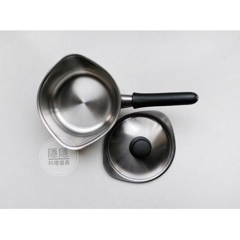 ｜隱隱選物｜【現貨】低價！搶便宜！！柳宗理 消光/霧面 不鏽鋼牛奶鍋16cm/18cm(附蓋)/單手鍋22cm-細節圖3