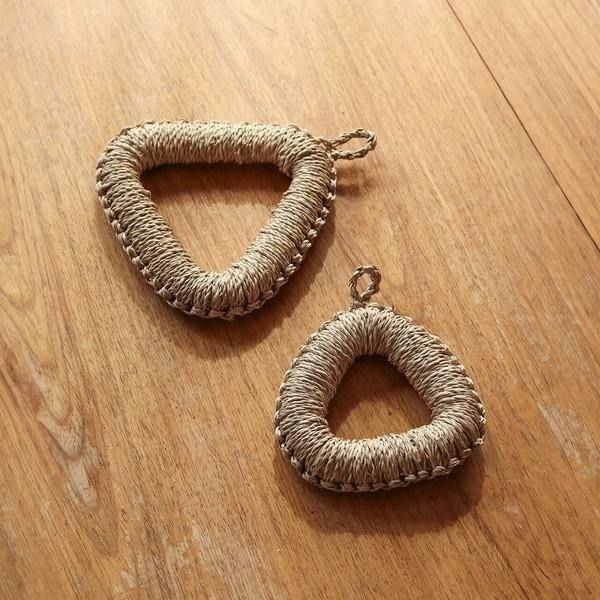 ｜隱隱選物｜【現貨】日雜 Zakka 海草三角形鍋敷 小/大-細節圖2