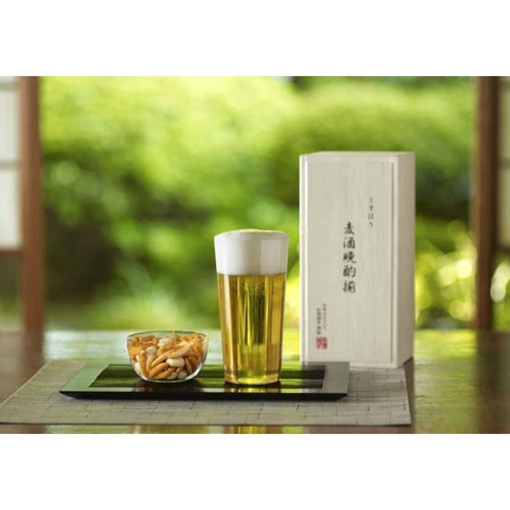 ｜隱隱選物｜【現貨】松徳硝子 うすはり 啤酒杯340ml加小缽-細節圖4