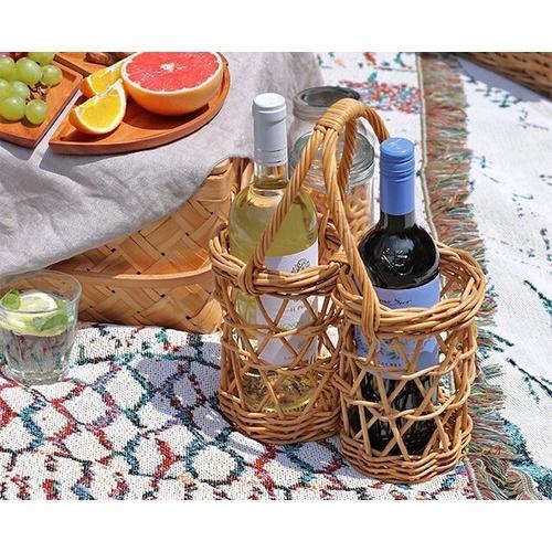 ｜隱隱選物｜【現貨】THE AROROG 藤編飲料置物籃-細節圖7