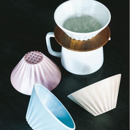 ｜隱隱選物｜【現貨】ORIGAMI 滴茶器/濾杯 啞光米色-細節圖3