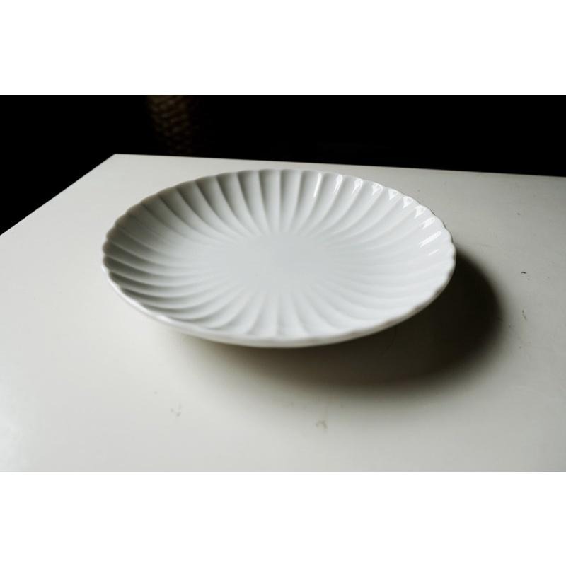 ｜隱隱選物｜【現貨】白菊18cm丸皿 盤子 日本製-細節圖2