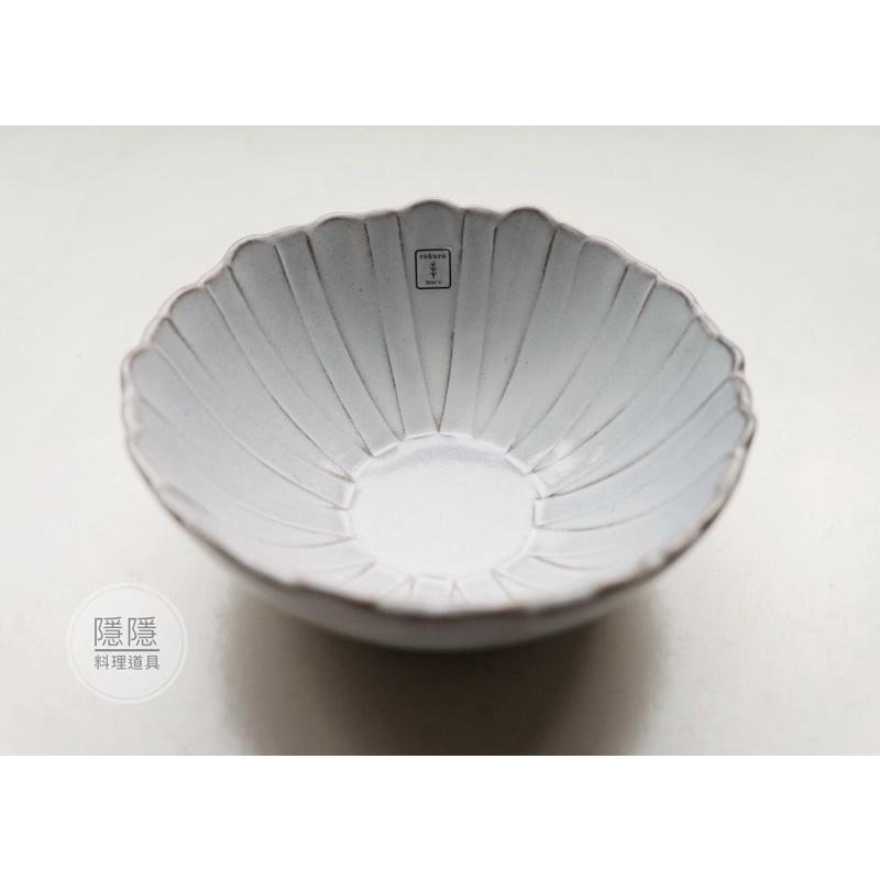 ｜隱隱選物｜【現貨】美濃燒 六魯 盛山白唐輪花深鉢 日製 （有盒）-細節圖3