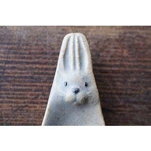 ｜隱隱選物｜【現貨】益子燒 人氣//吉澤窯/職人手作 兔寶寶飯勺-細節圖5