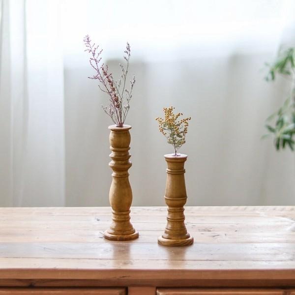 ｜隱隱選物｜【現貨】日雜 Zakka 仿舊復古松木花瓶-細節圖4