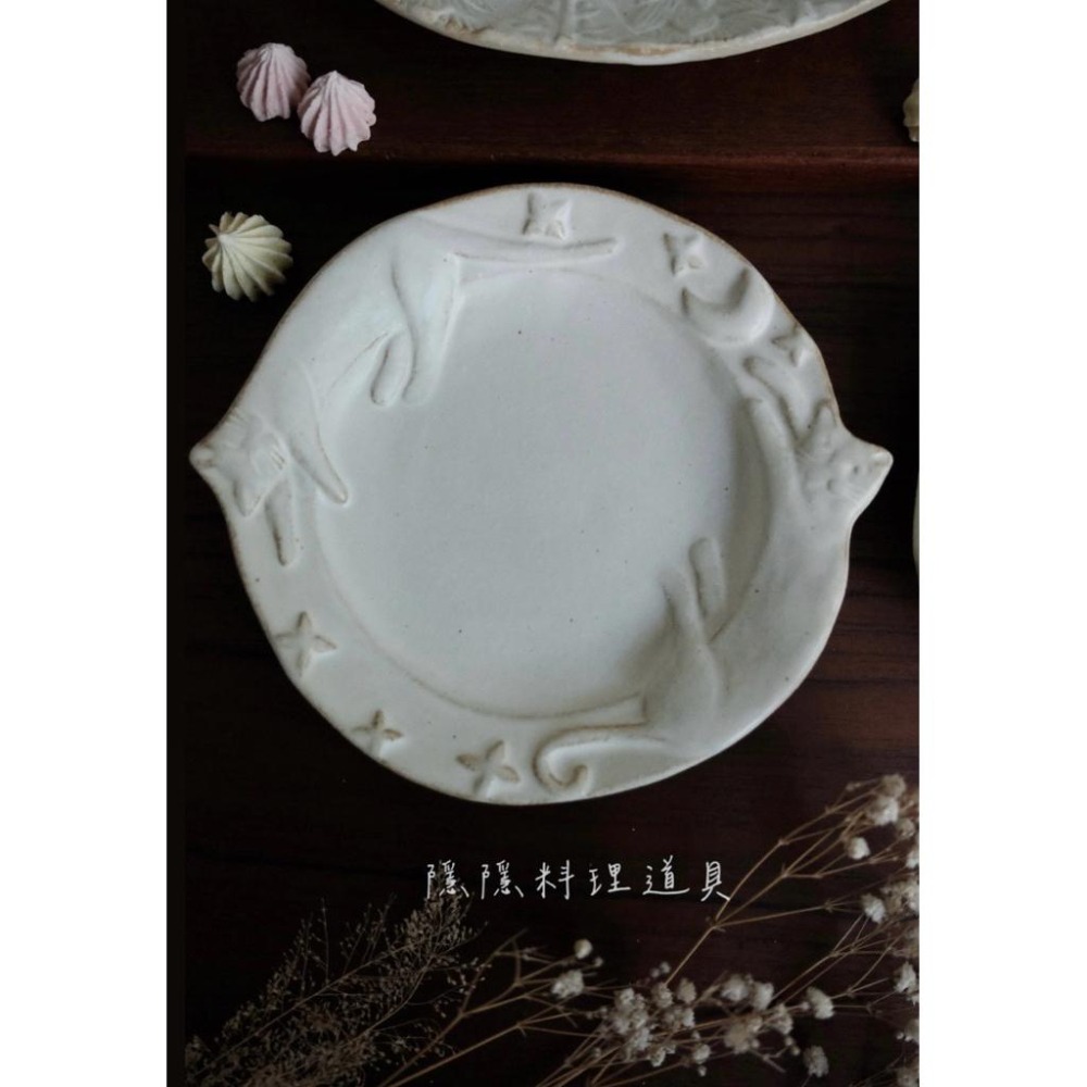 ｜隱隱選物｜【現貨】益子燒 職人-若林健吾 星空貓咪器皿-細節圖3
