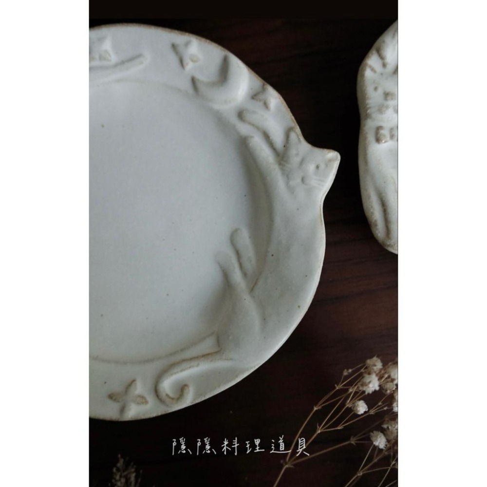 ｜隱隱選物｜【現貨】益子燒 職人-若林健吾 星空貓咪器皿-細節圖4