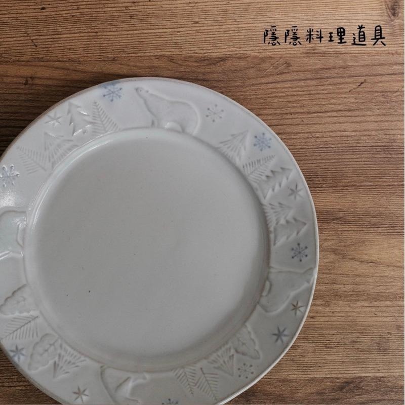 ｜隱隱選物｜【現貨】益子燒 職人-若林健吾  雪中の北極熊 器皿-細節圖2