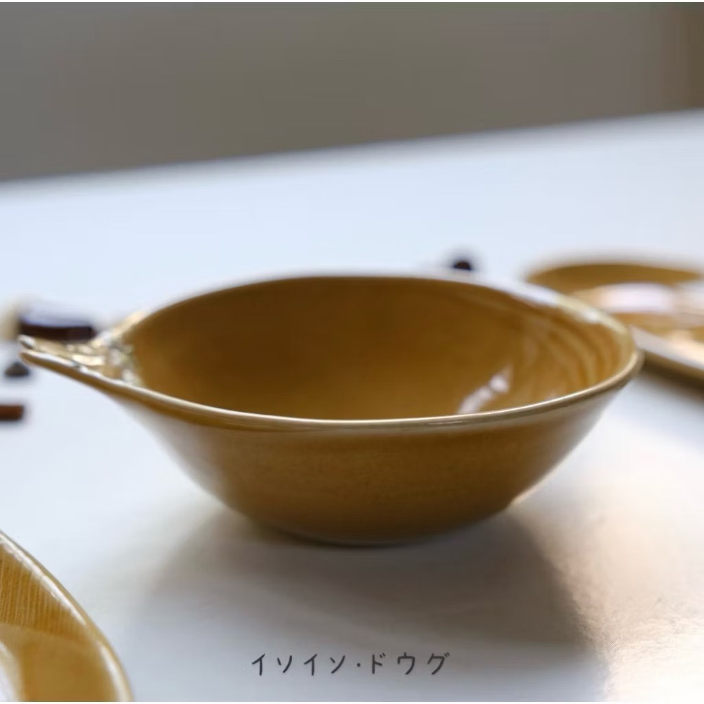 ｜隱隱選物｜【現貨】益子燒 吉澤窯/職人手作 松鼠花圈碗/缽-細節圖5