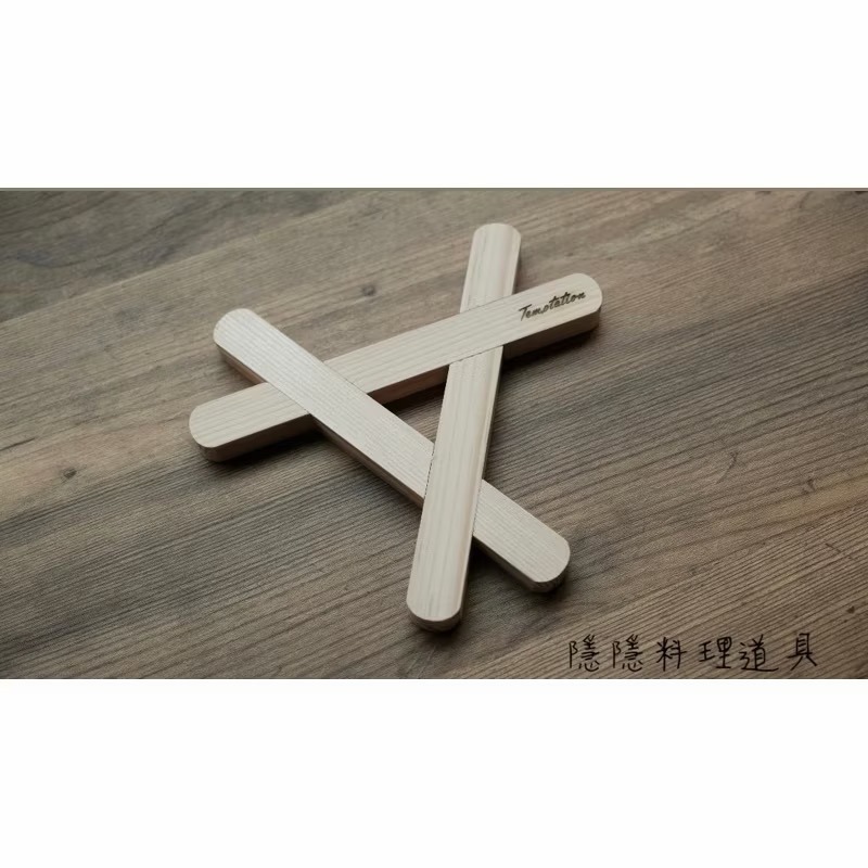 ｜隱隱選物｜【現貨】日本製 杉木木質三角鍋敷/鍋墊-細節圖3