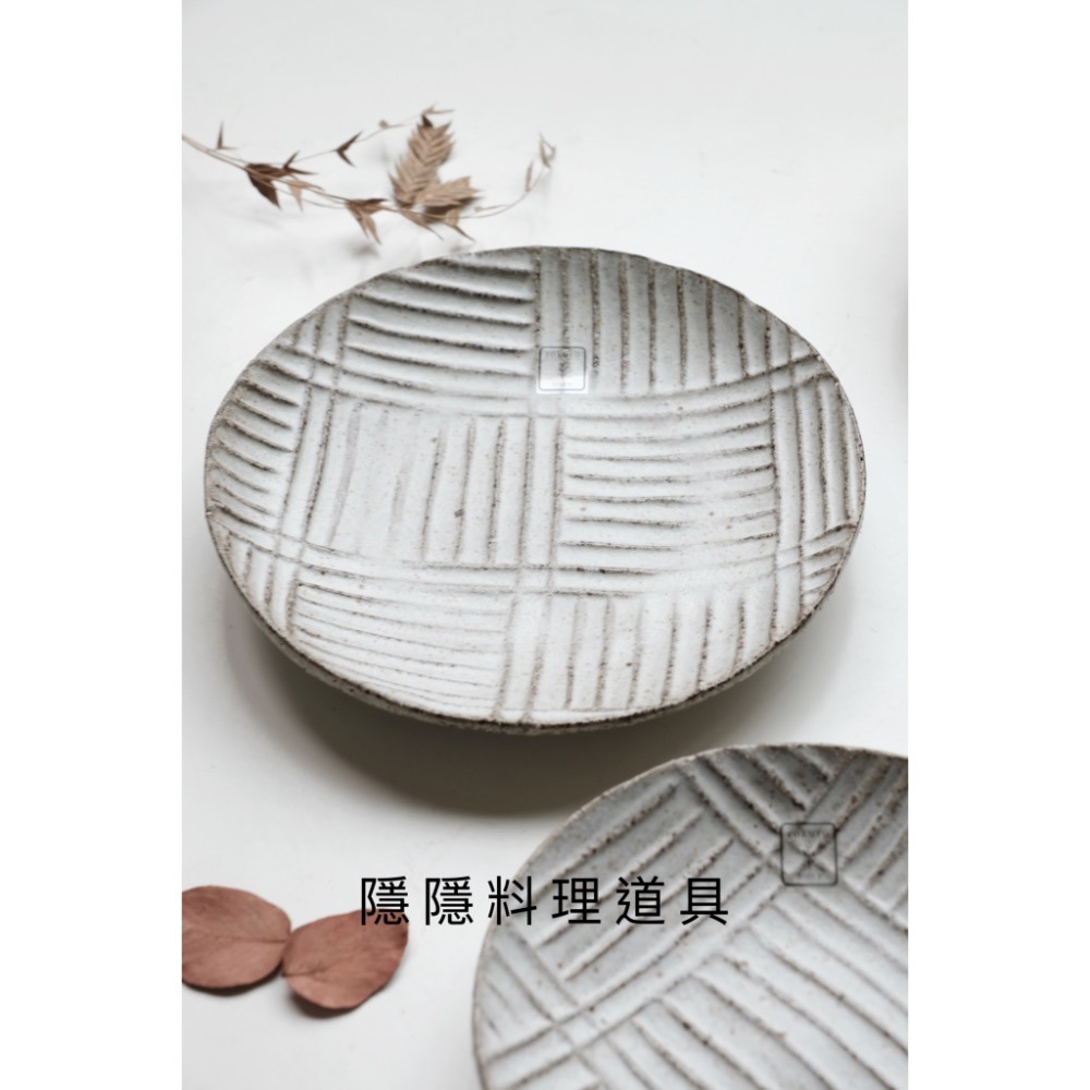 ｜隱隱選物｜【現貨】六魯 銀粉引 組木/輪距 器皿-細節圖8