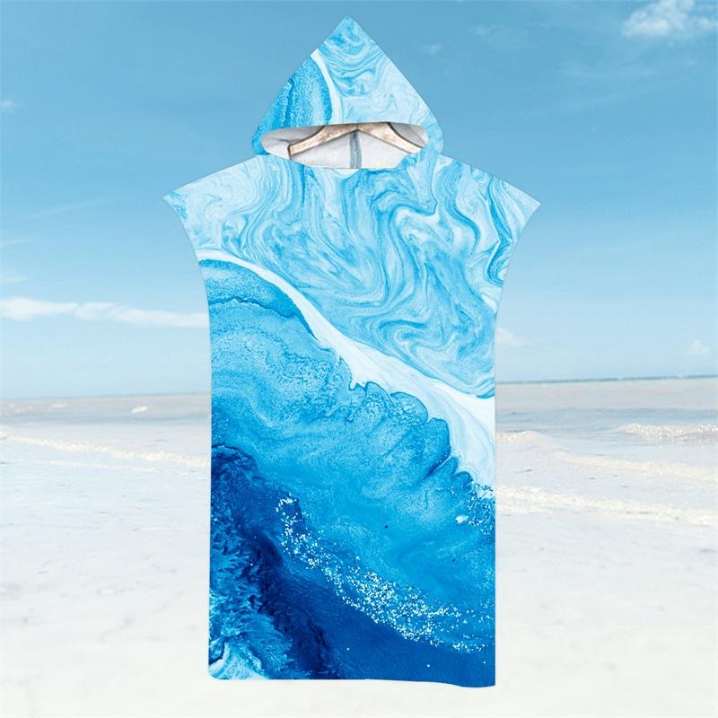 吸水沙灘衣【酪旅子】毛巾衣 沙灘衣 游泳浴巾 海邊浴巾 斗篷 衝浪毛巾衣 浴巾衣 連帽浴巾 吸水保暖斗篷【0387-03-細節圖4