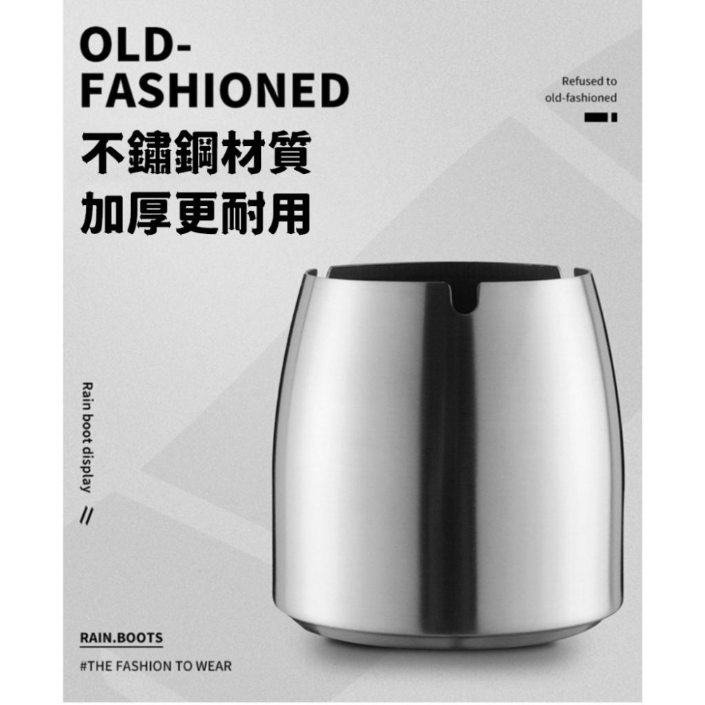 不鏽鋼煙灰缸【酪旅子】含蓋煙灰缸 菸灰缸 防風煙灰缸 居家菸灰缸 戶外菸灰缸【0228】-細節圖4