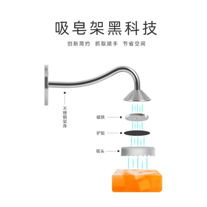 免釘磁吸肥皂架【酪旅子】壁掛式肥皂架 香皂架 磁吸肥皂架 不鏽鋼肥皂架 香皂專用架【0368-0369】-細節圖7