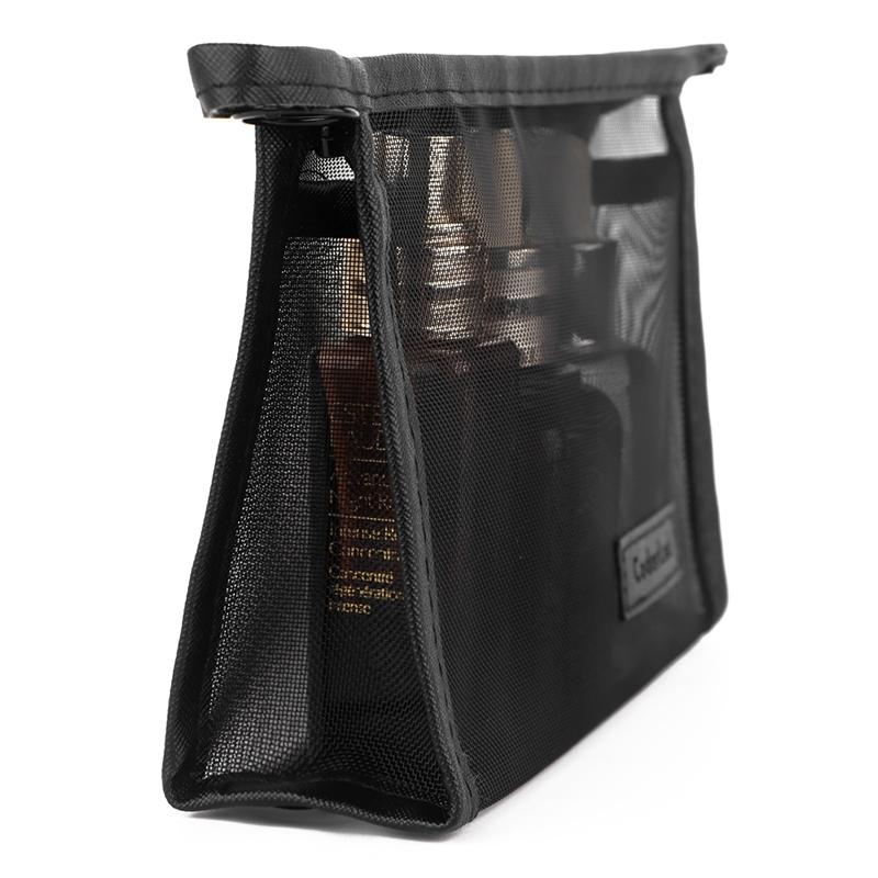 三角網紗化妝包【酪旅子】旅遊盥洗包 網紗包 化妝包 收納包 網紗收納 洗漱包 小物收納包 網紗袋【0329】-細節圖9