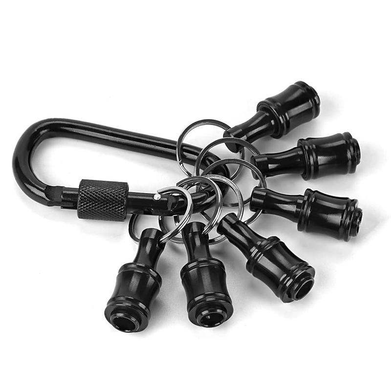 快脫接桿鑰匙圈【酪旅子】十字頭 起子頭 快脫接桿 鑰匙圈 六角柄鑽頭 收納接桿鑰匙圈【0317】-細節圖8