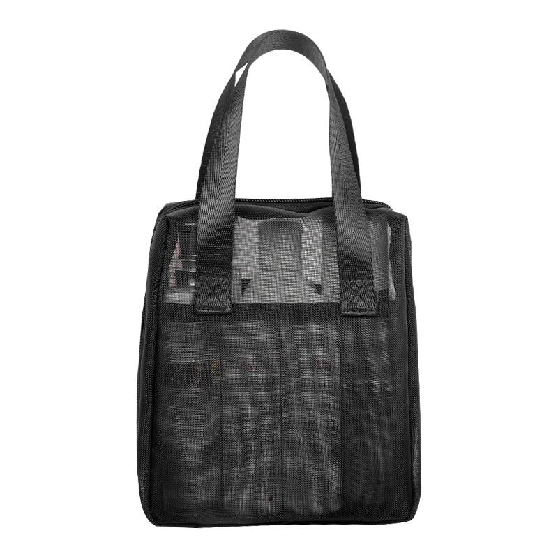 手提網紗化妝包【酪旅子】網紗化妝包 手提貝殼化妝包 化妝包 網紗包 透感網紗包 收納包 網紗手提包【0325】-細節圖2