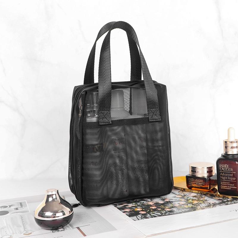 手提網紗化妝包【酪旅子】網紗化妝包 手提貝殼化妝包 化妝包 網紗包 透感網紗包 收納包 網紗手提包【0325】-細節圖4