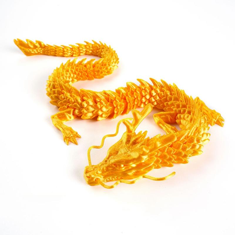 魚缸造景 可動龍 3D列印【酪旅子】預購活動 可沈水 龍年魚缸造景 水族箱擺件 龍年擺設 訂製款【0323】-細節圖6