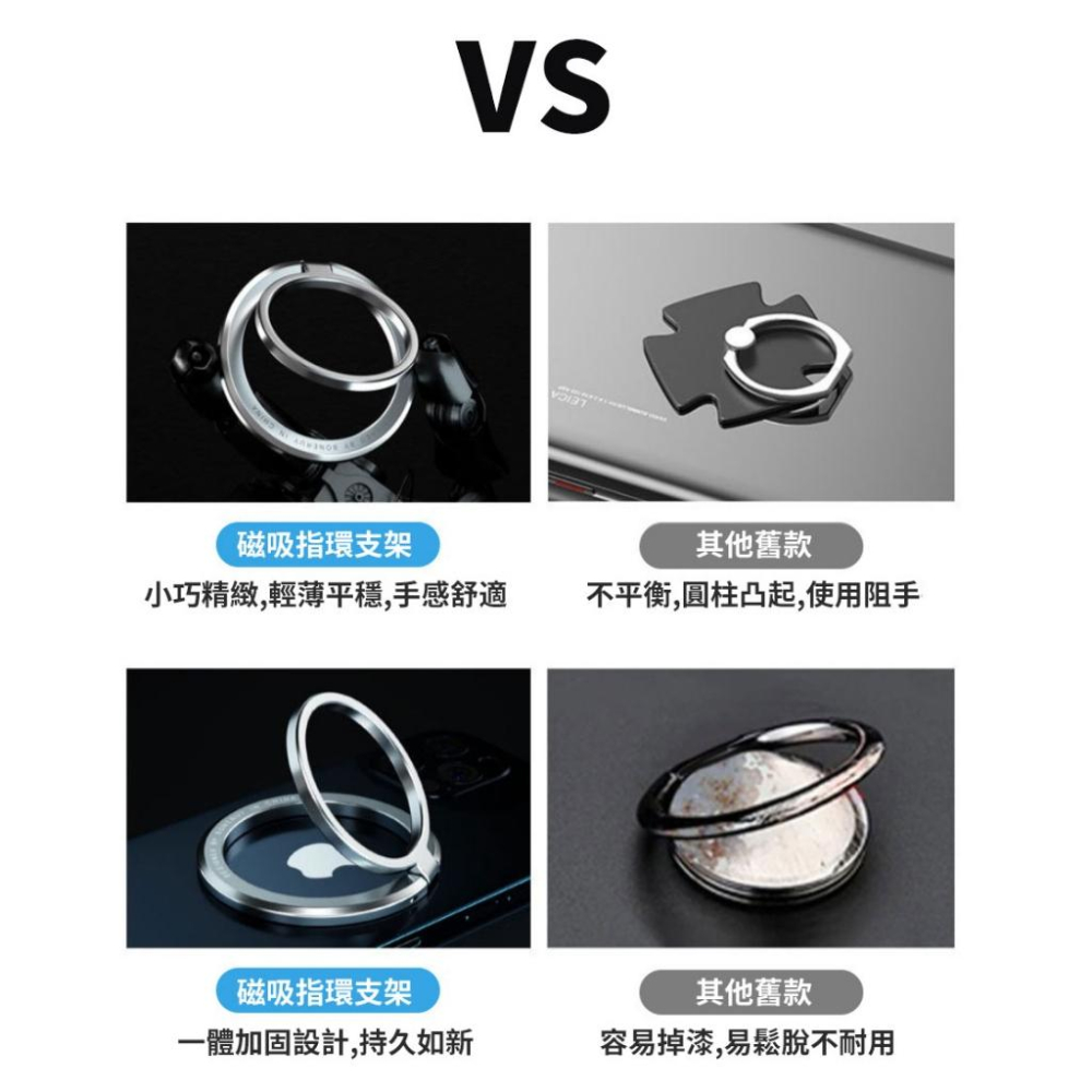 MagSafe 磁吸支架指環扣【酪旅子】360度旋轉 手機磁吸支架 鋅合金指環扣 摺疊手機支架【0263】-細節圖4
