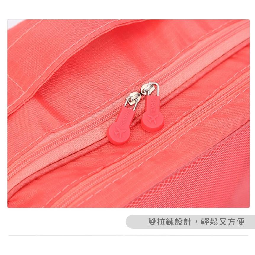 鞋子收納袋【酪旅子】 旅行袋 二代升級大容量 防水 鞋類收納袋 雙層 鞋子收納包 化妝包 衣物包 旅行包【0013】-細節圖8