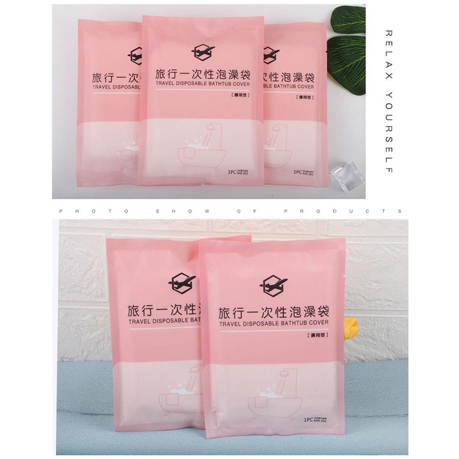 一次性泡澡袋【酪旅子】浴缸套 拋棄式泡澡袋 旅行泡澡袋 沐浴袋 一次性泡澡袋 泡澡袋 一次性浴缸套 旅遊必備【0101】-細節圖8