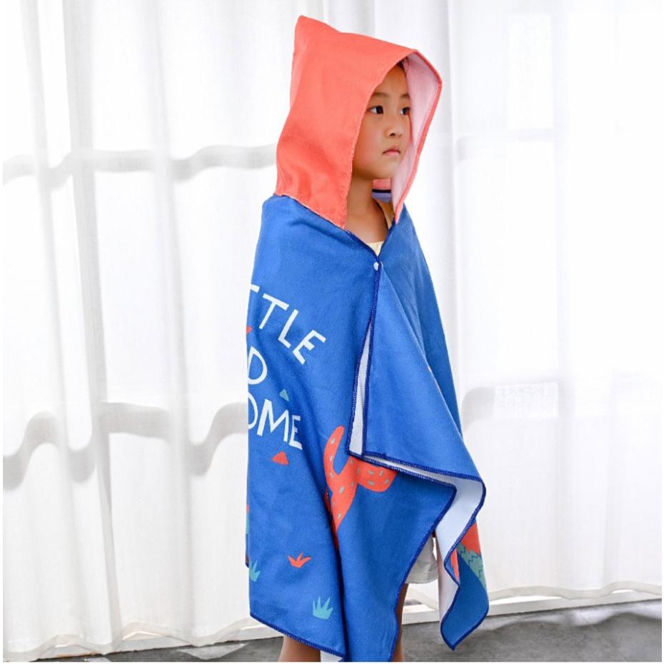 兒童連帽浴巾【酪旅子】連帽浴巾 浴巾斗篷 浴巾衣 浴衣 披風 沙灘衣 游泳浴巾 海灘斗篷【0162】-細節圖3