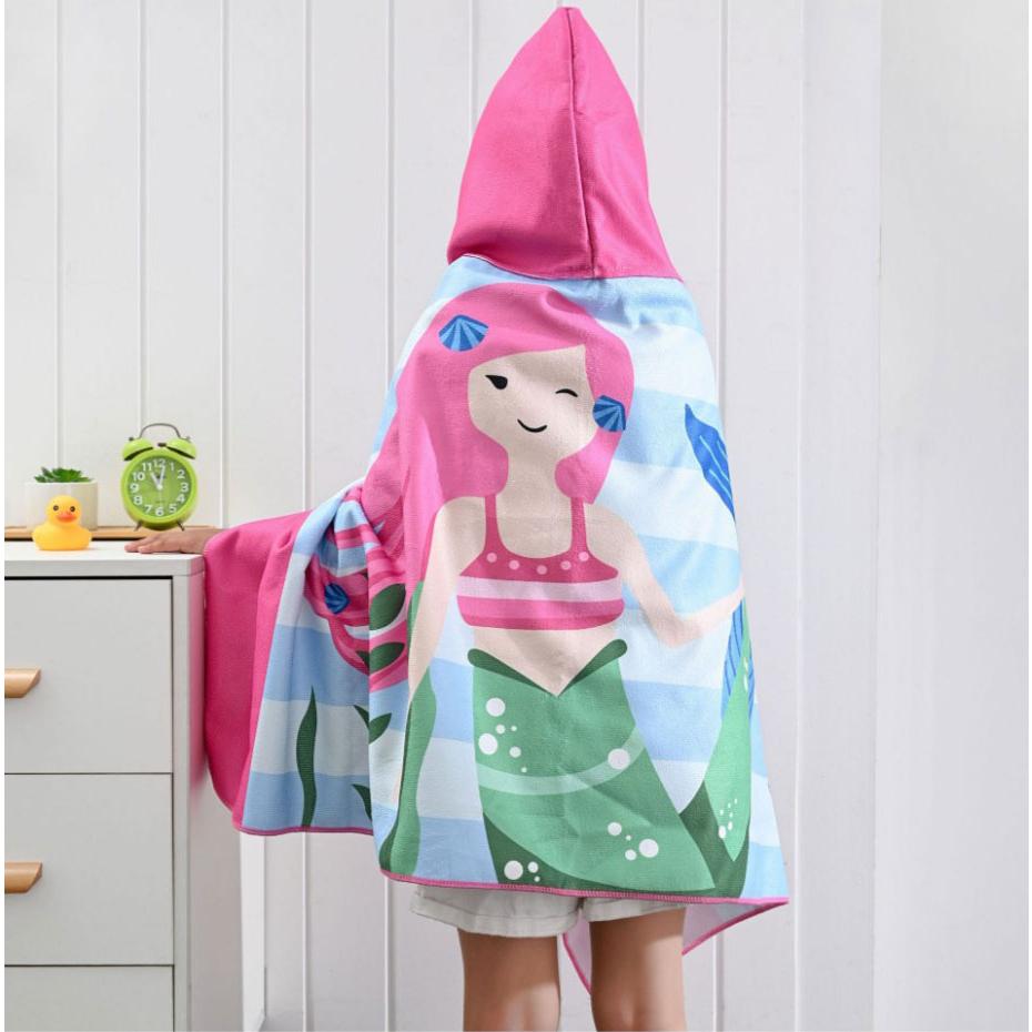 兒童連帽浴巾【酪旅子】連帽浴巾 浴巾斗篷 浴巾衣 浴衣 披風 沙灘衣 游泳浴巾 海灘斗篷【0162】-細節圖4