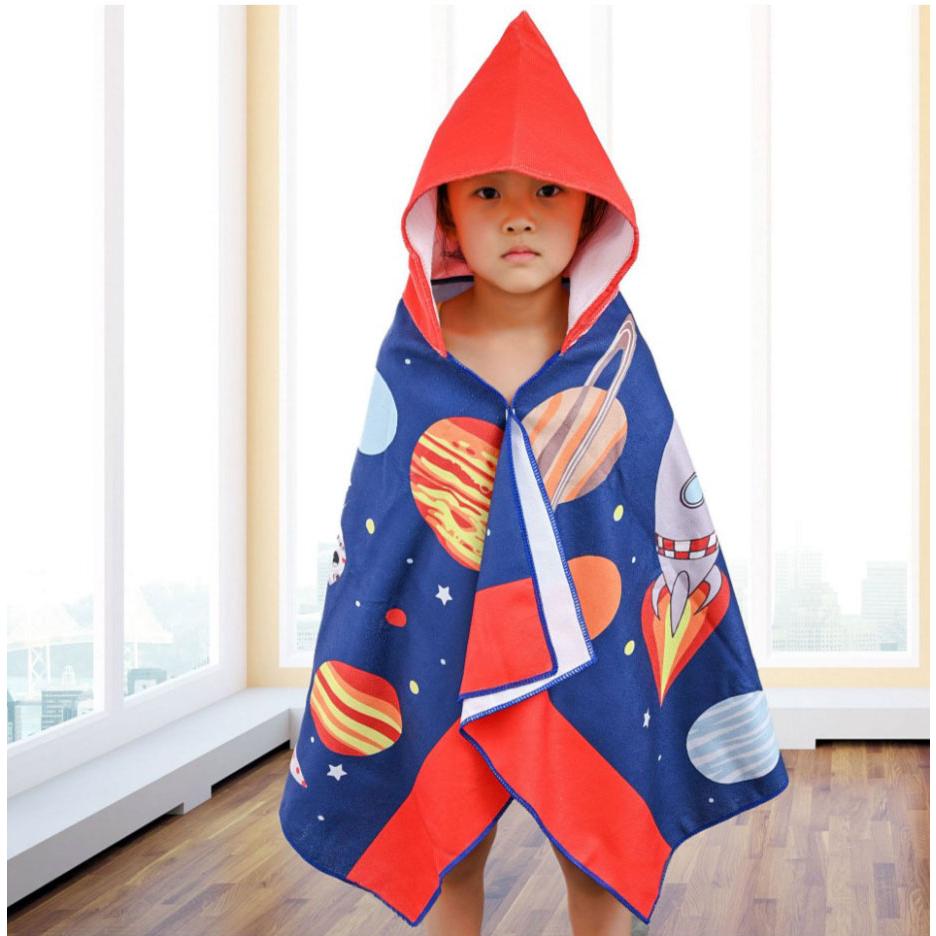 兒童連帽浴巾【酪旅子】連帽浴巾 浴巾斗篷 浴巾衣 浴衣 披風 沙灘衣 游泳浴巾 海灘斗篷【0162】-細節圖6