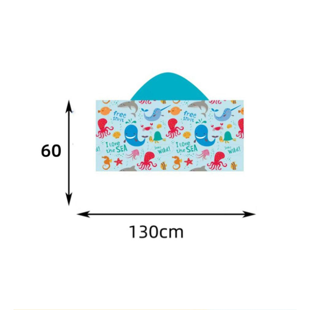 兒童連帽浴巾【酪旅子】連帽浴巾 浴巾斗篷 浴巾衣 浴衣 披風 沙灘衣 游泳浴巾 海灘斗篷【0162】-細節圖9