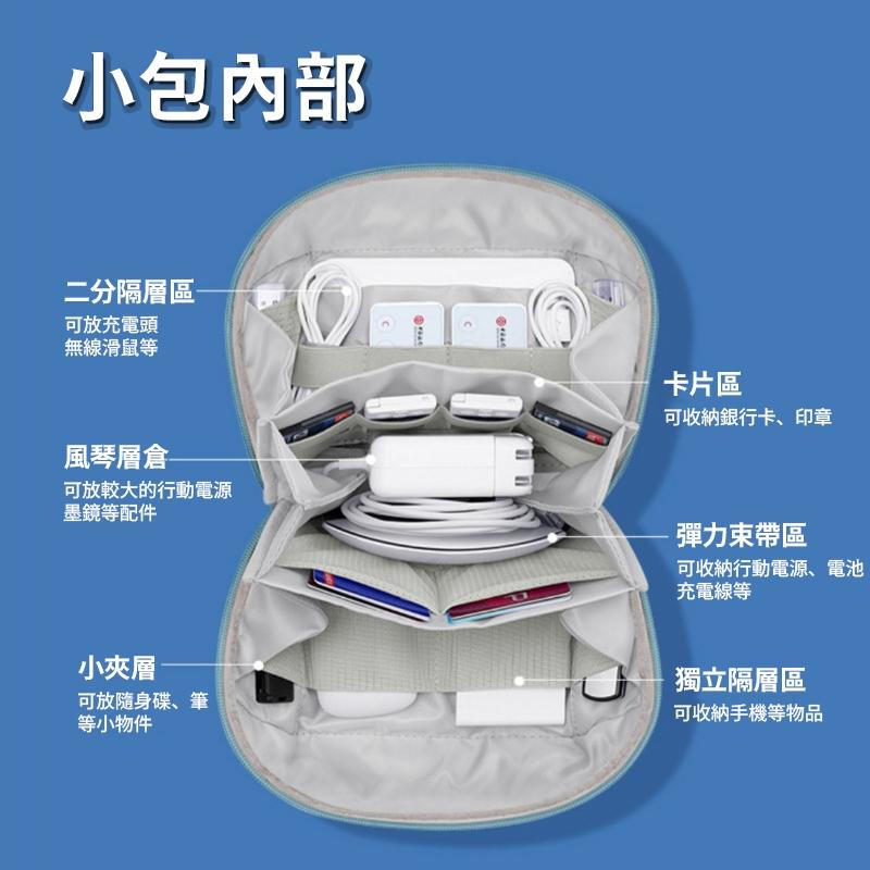 BUBM 火山3C收納包【酪旅子】行動電源收納包 充電線收納包 火山包 小物包 火山袋 防潑水【0203】-細節圖7