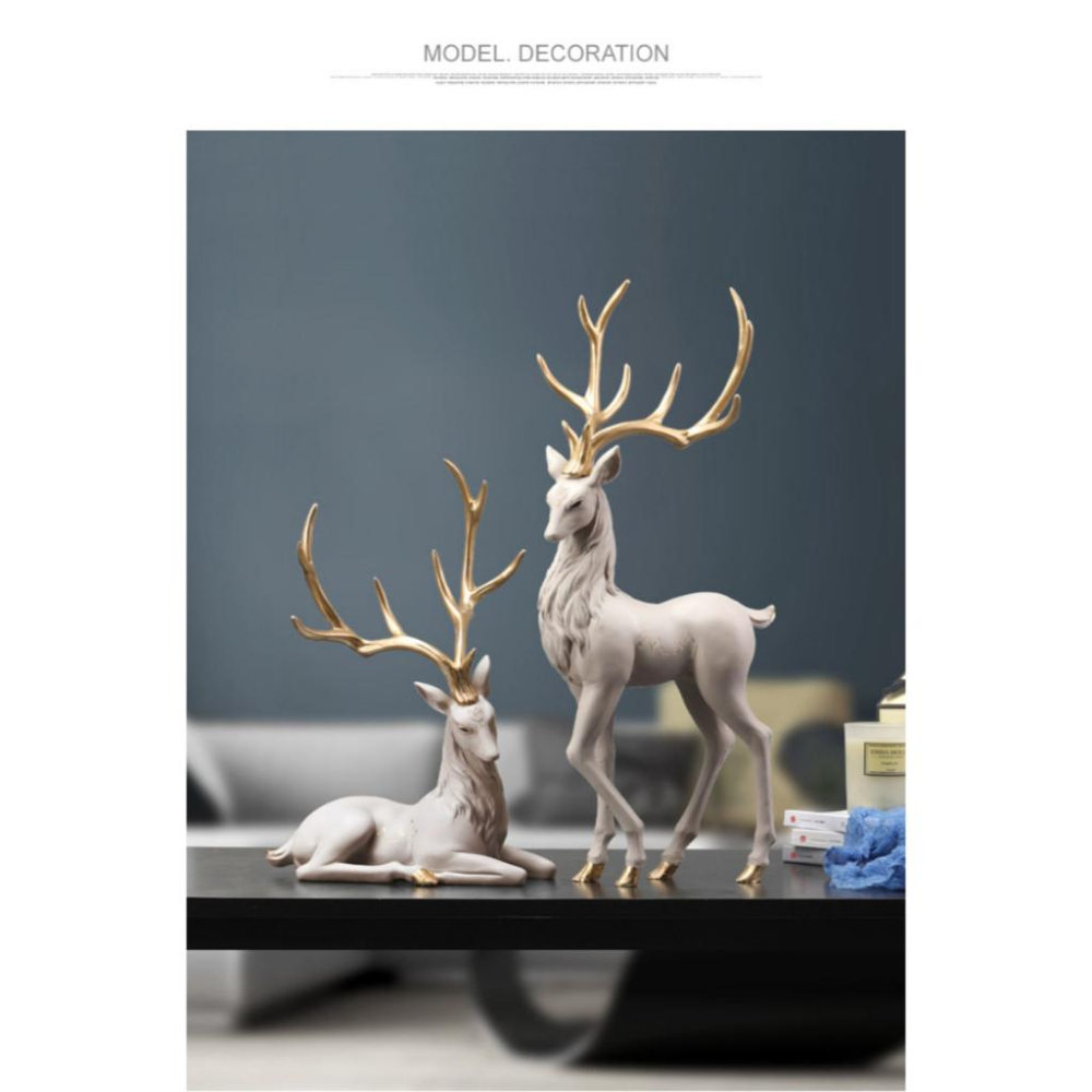 北歐風麋鹿擺設【酪旅子】玄關擺設 麋鹿公仔 聖誕節裝飾 麋鹿擺設 喬遷新居禮物 居家裝飾 麋鹿裝飾【0287】-細節圖9