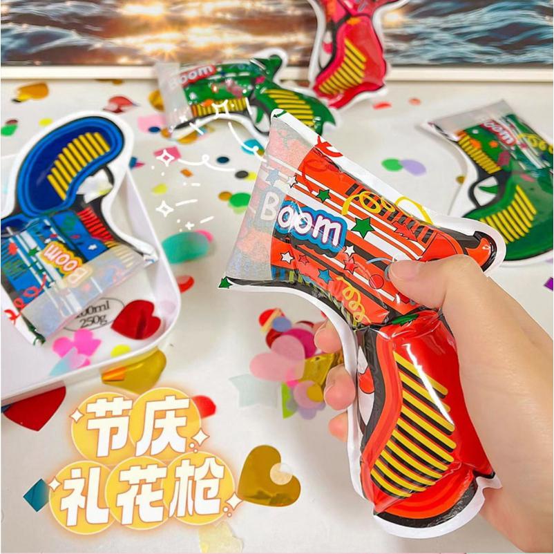 自動充氣禮花槍【酪旅子】充氣禮花槍 派對用具  禮炮槍 生日充氣噴花槍 婚禮禮炮槍 慶生 氣氛道具【0271】-細節圖6