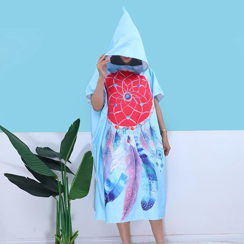 海灘毛巾衣【酪旅子】成人款 連帽浴巾 浴巾斗篷 浴巾衣 浴衣 披風 沙灘衣 游泳浴巾 海灘斗篷【0046】-細節圖4