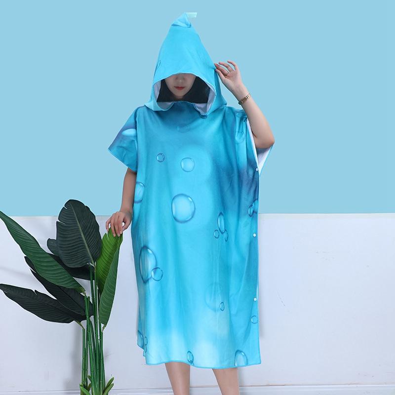 海灘毛巾衣【酪旅子】成人款 連帽浴巾 浴巾斗篷 浴巾衣 浴衣 披風 沙灘衣 游泳浴巾 海灘斗篷【0046】-細節圖8