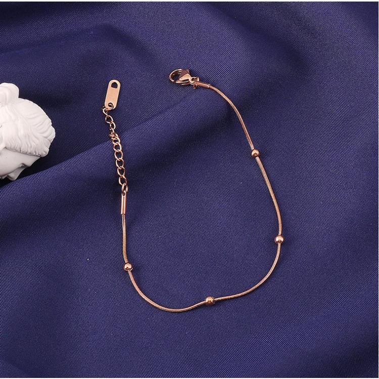 【Miss.情人節】[台灣發貨] 韓版圓珠鈦鋼手鍊 時尚氣質鈦鋼手鍊 時尚新款鈦鋼圓珠手鍊 鈦鋼手鏈 158-細節圖2