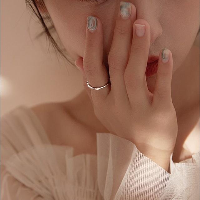 【Miss.情人節】[台灣發貨] 韓版s925戒指 細款小巧戒指 女輕奢小眾精緻戒指 042-細節圖9