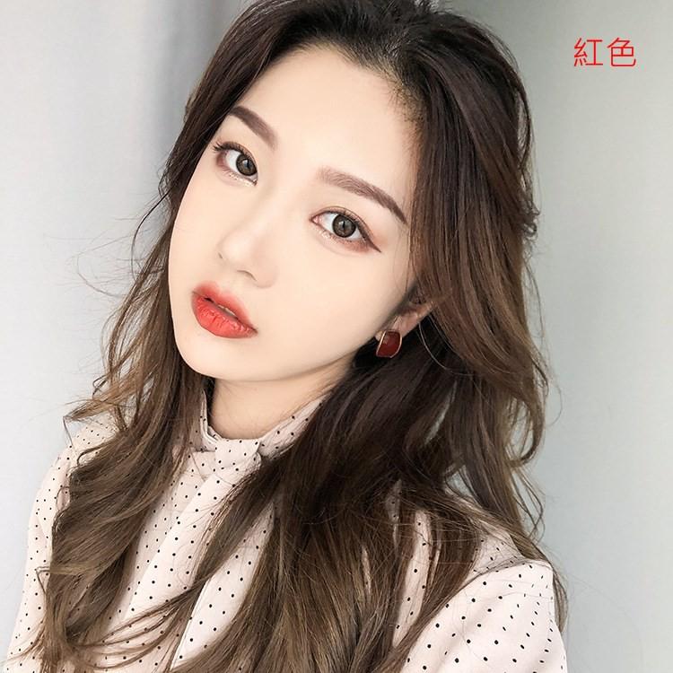 【Miss.情人節】[台灣發貨] 韓版時尚個性 滴釉幾何耳環 方形水滴氣質耳環 簡約耳墜 Q1227-細節圖4