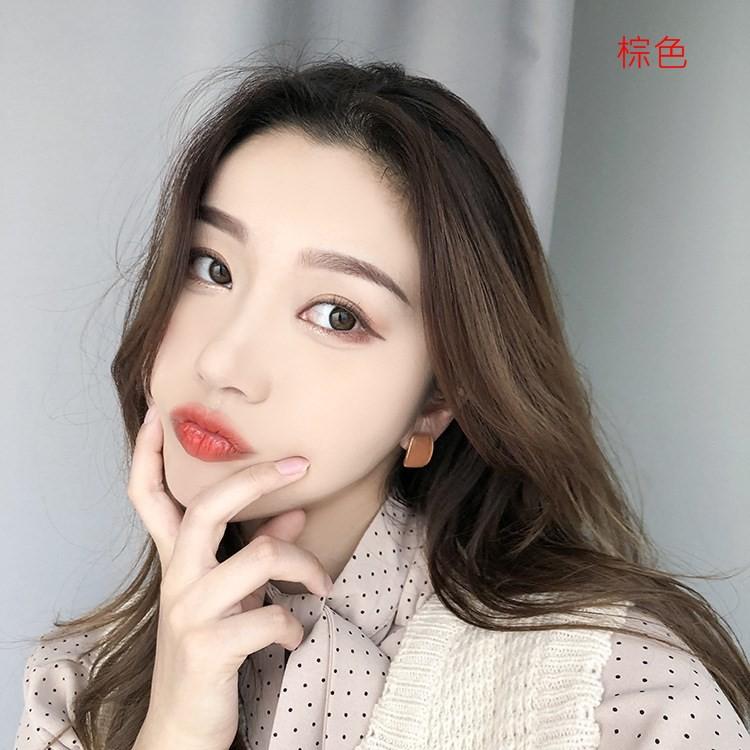 【Miss.情人節】[台灣發貨] 韓版時尚個性 滴釉幾何耳環 方形水滴氣質耳環 簡約耳墜 Q1227-細節圖6