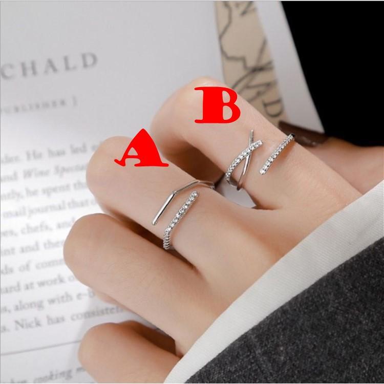 【Miss.情人節】[台灣發貨] 韓版S925幾何戒指 時尚優雅女戒指 910-細節圖2