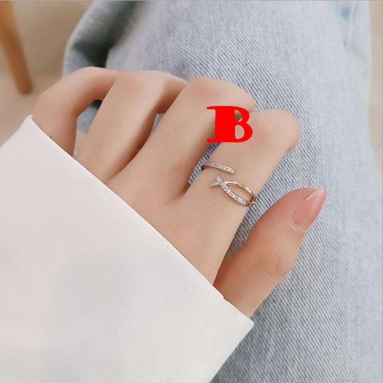 【Miss.情人節】[台灣發貨] 韓版S925幾何戒指 時尚優雅女戒指 910-細節圖4