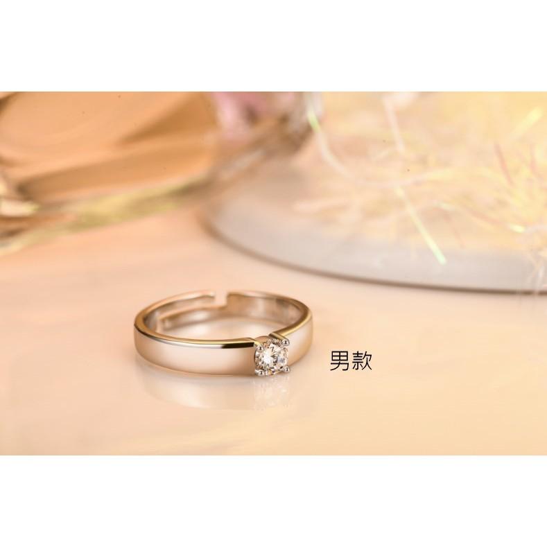 【Miss.情人節】[台灣發貨] 韓版S925純銀銀戒戒指 鑲嵌鋯石情侶戒指 Z131-細節圖4