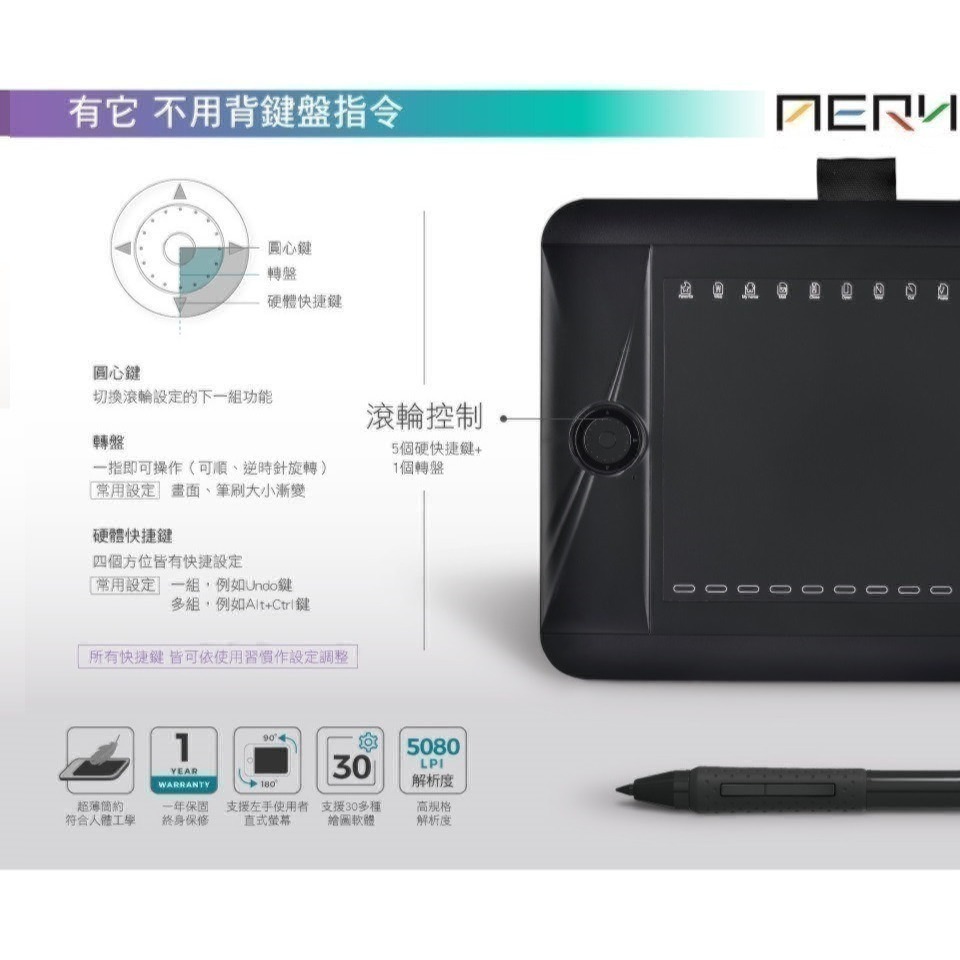 🔥雙筆+透明防刮墊板🔥AERY專業繪圖板：PF8616無電池專業繪圖板．最多人購買推薦🔥人氣款-細節圖6