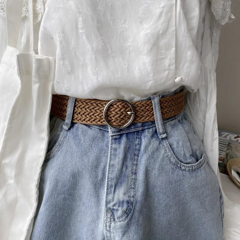 ᴴᴬᴷᵁᴺᴬᴹᴬᵀᴬᵀᴬ｜個性女孩必備❕質感編織風格皮帶/三色-細節圖2