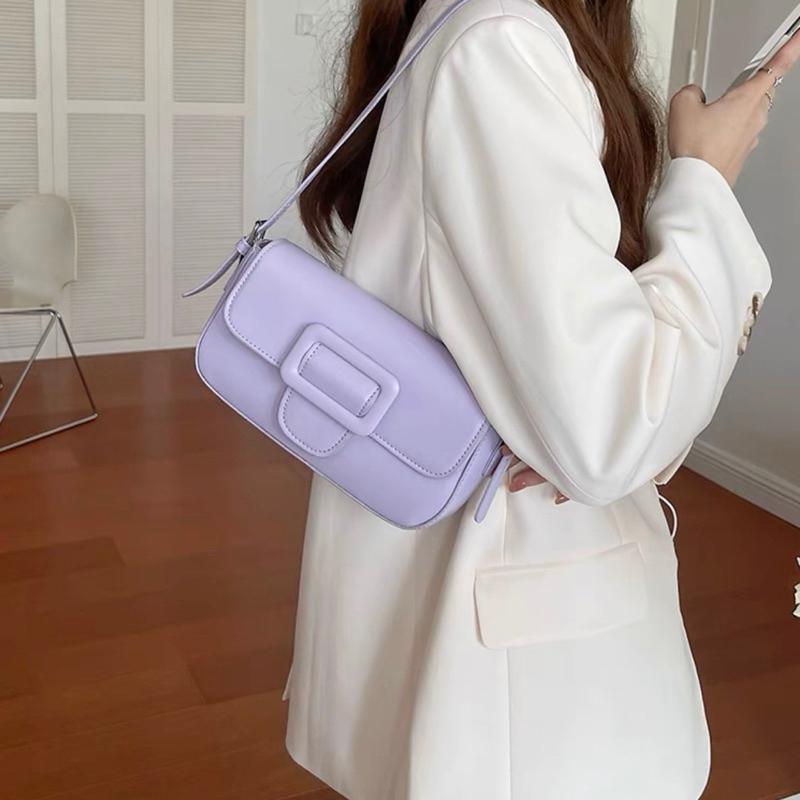 ᴴᴬᴷᵁᴺᴬᴹᴬᵀᴬᵀᴬ｜《泰清新》質感皮革復古波利單肩包/4Color-細節圖4